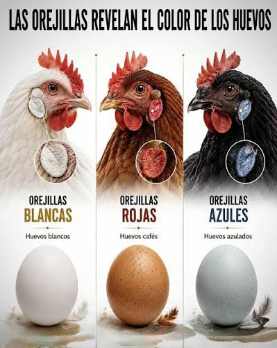El color de la cáscara de los huevos algo más que un adorno