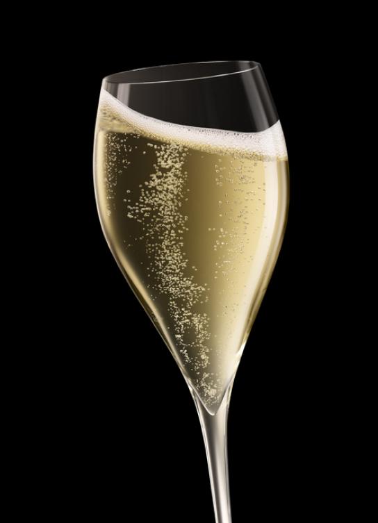 Las burbujas de las bebidas alcohólicas.