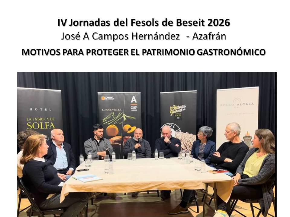 Decálogo para proteger el Patrimonio Gastronómico por José Antonio Campos Hernández